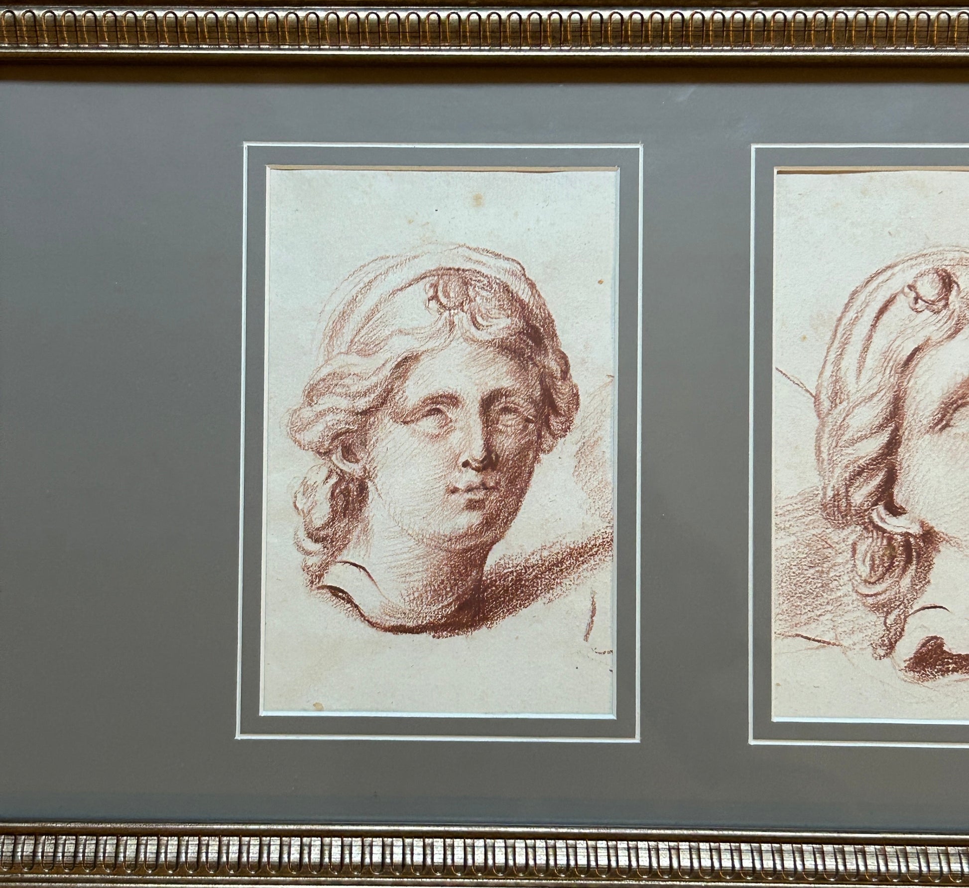 Collection of 18th Century Red Chalk Neoclassical Figure Studies