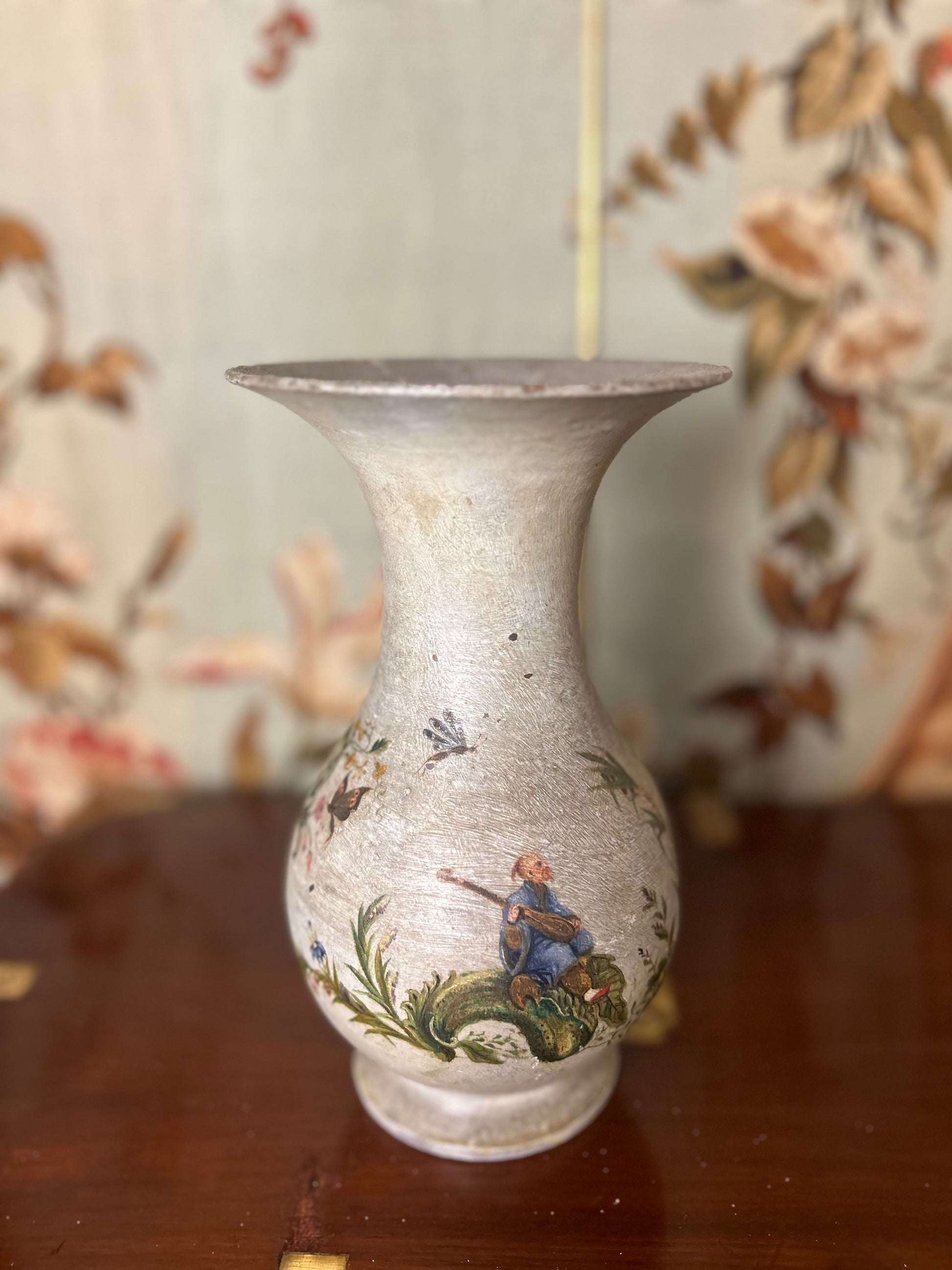 Hand Painted Earthenware Vase