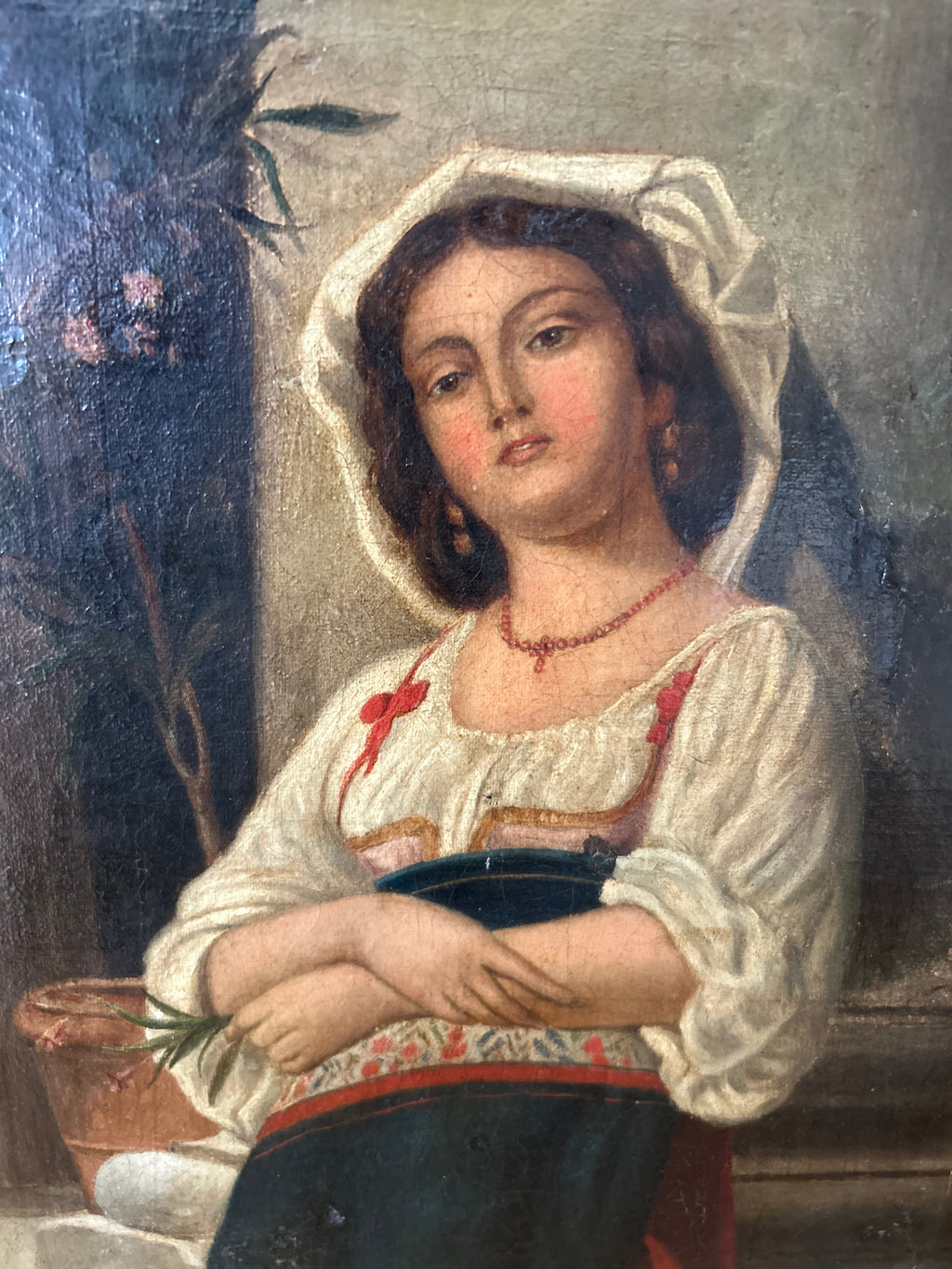 Painting of peasant girl