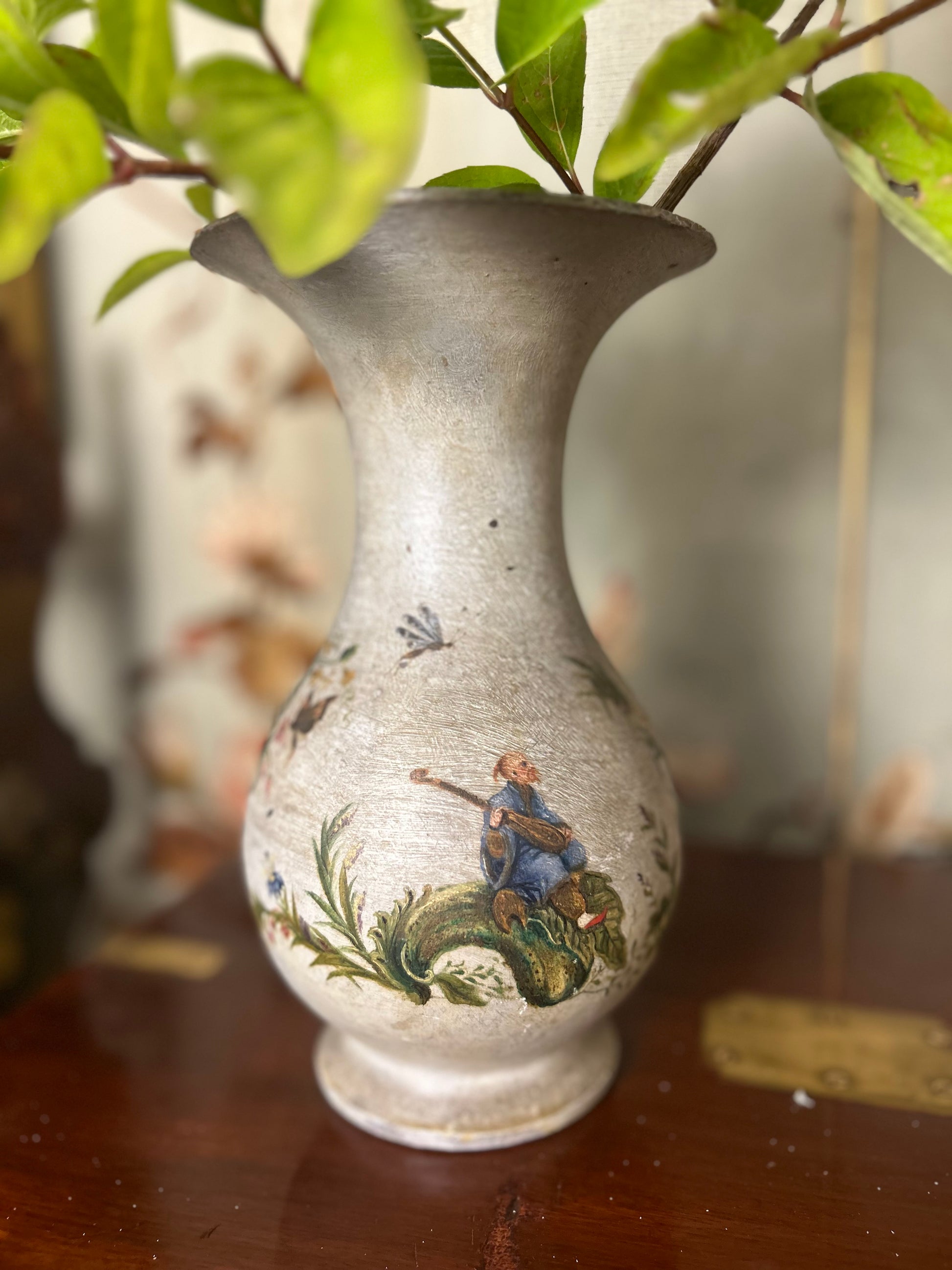 Hand Painted Earthenware Vase