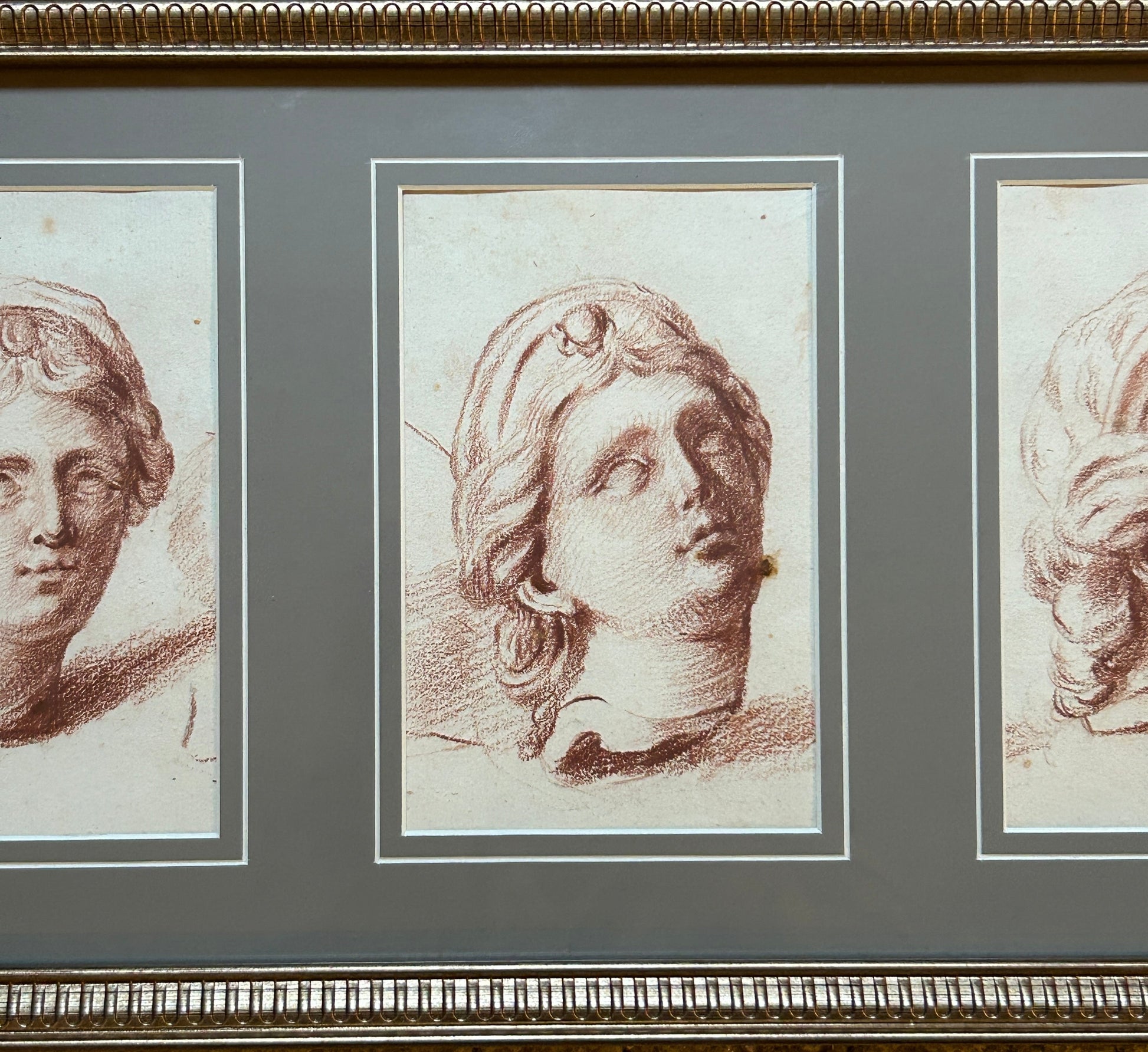 Collection of 18th Century Red Chalk Neoclassical Figure Studies