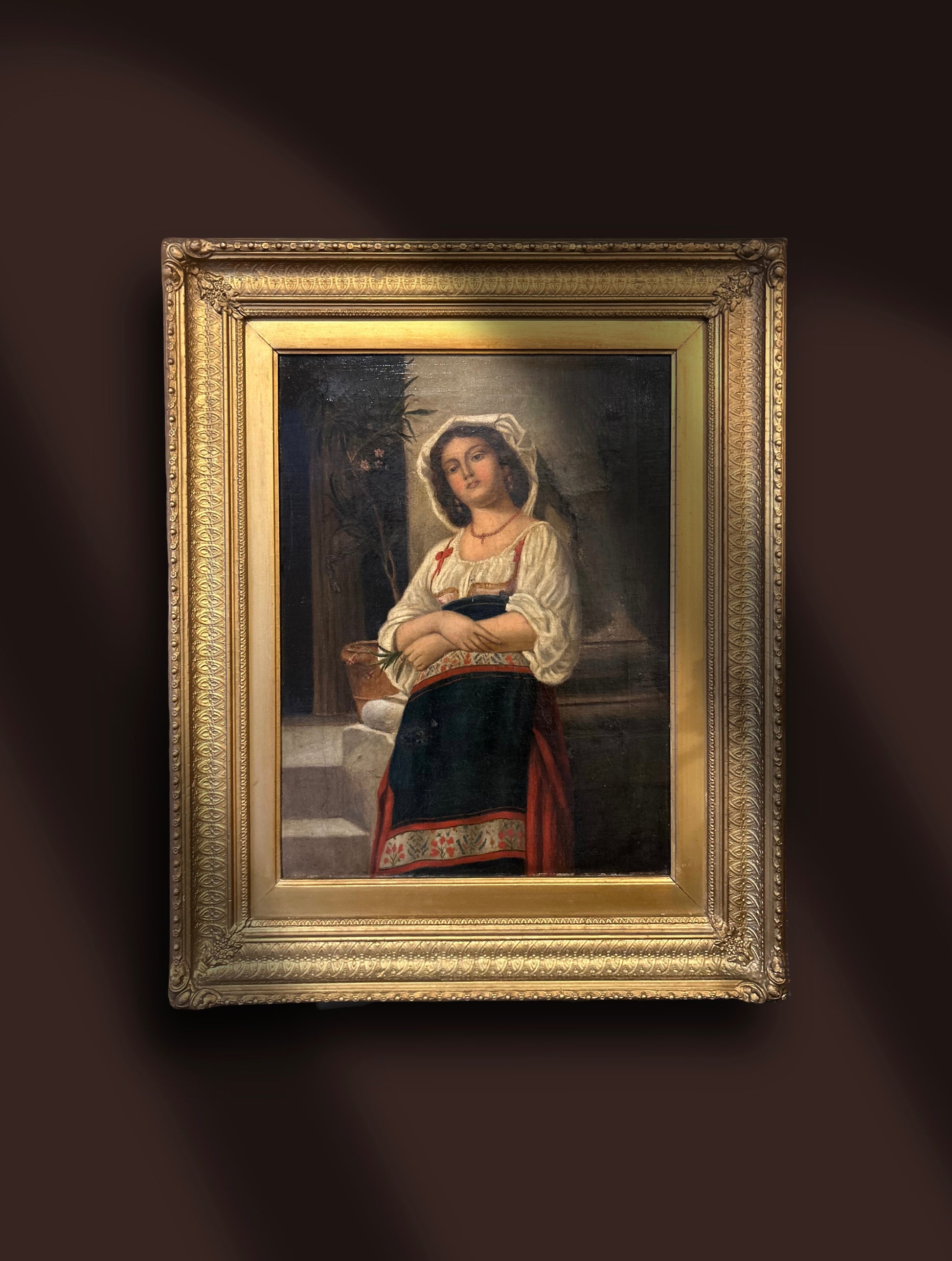 Painting of peasant girl