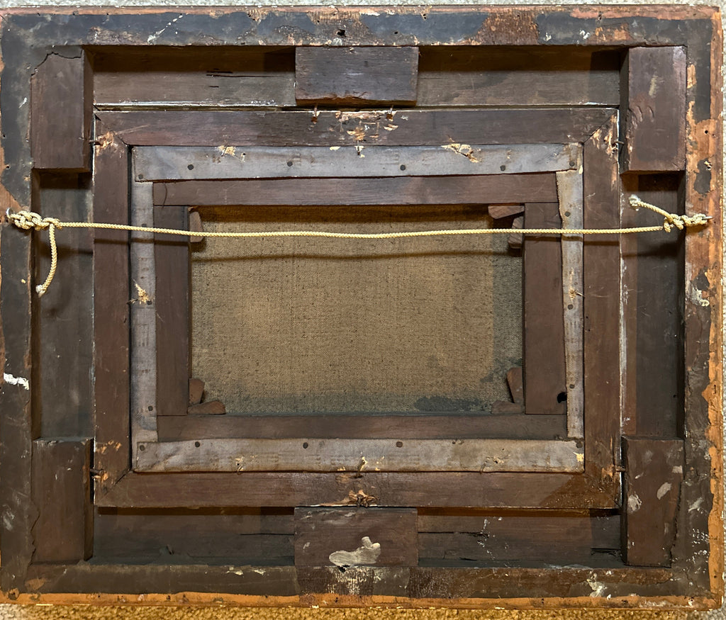 19th Century Continental Still Life Oil Painting in Gilt Frame