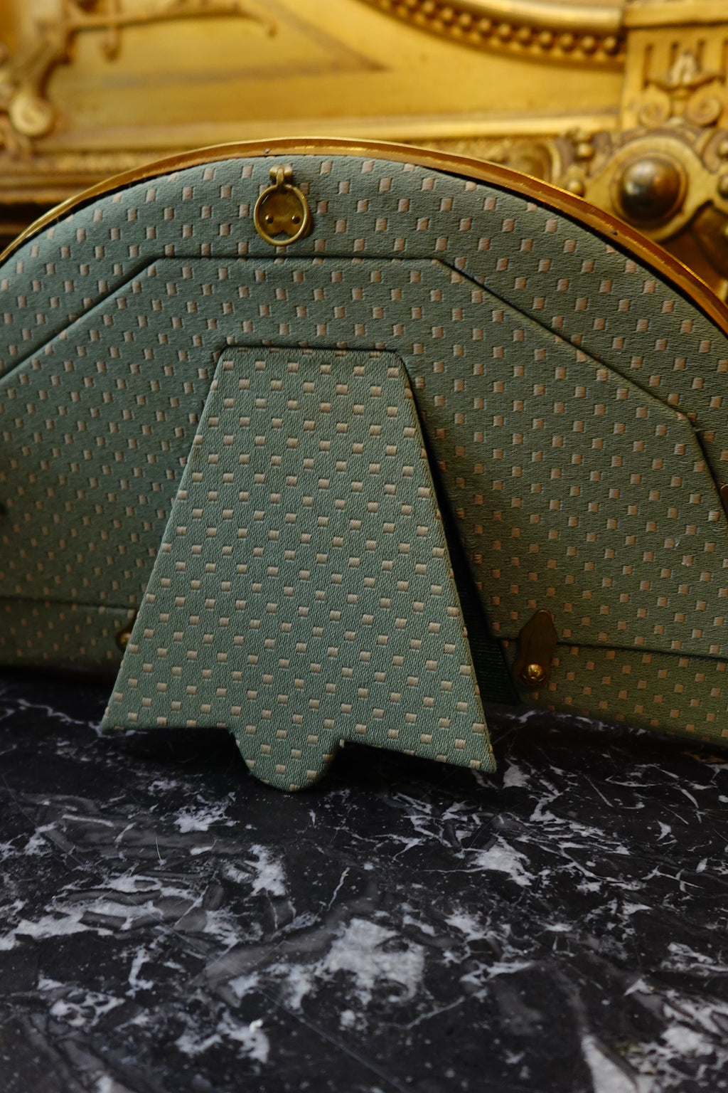 French Belle Époque Fan-Shaped Triple Photo Frame with Ormolu Mounts, c.1890–1910