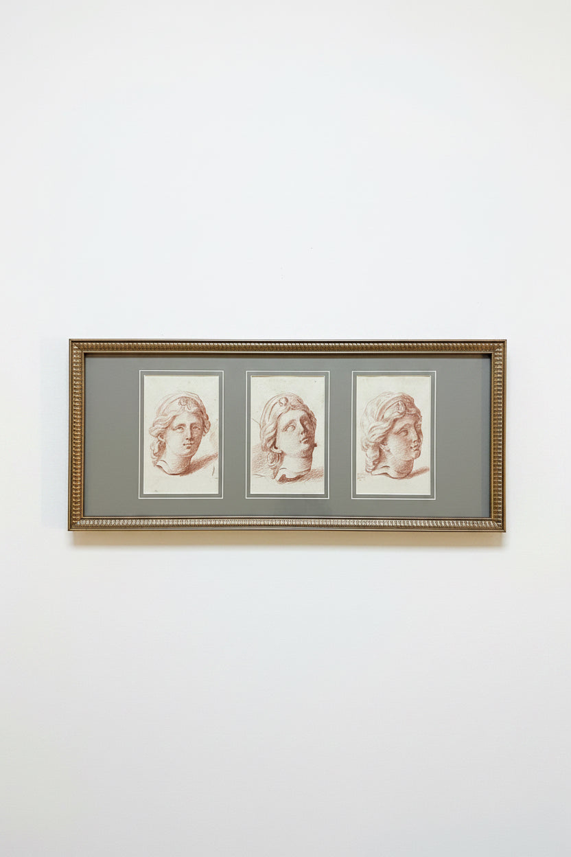 Collection of 18th Century Red Chalk Neoclassical Figure Studies