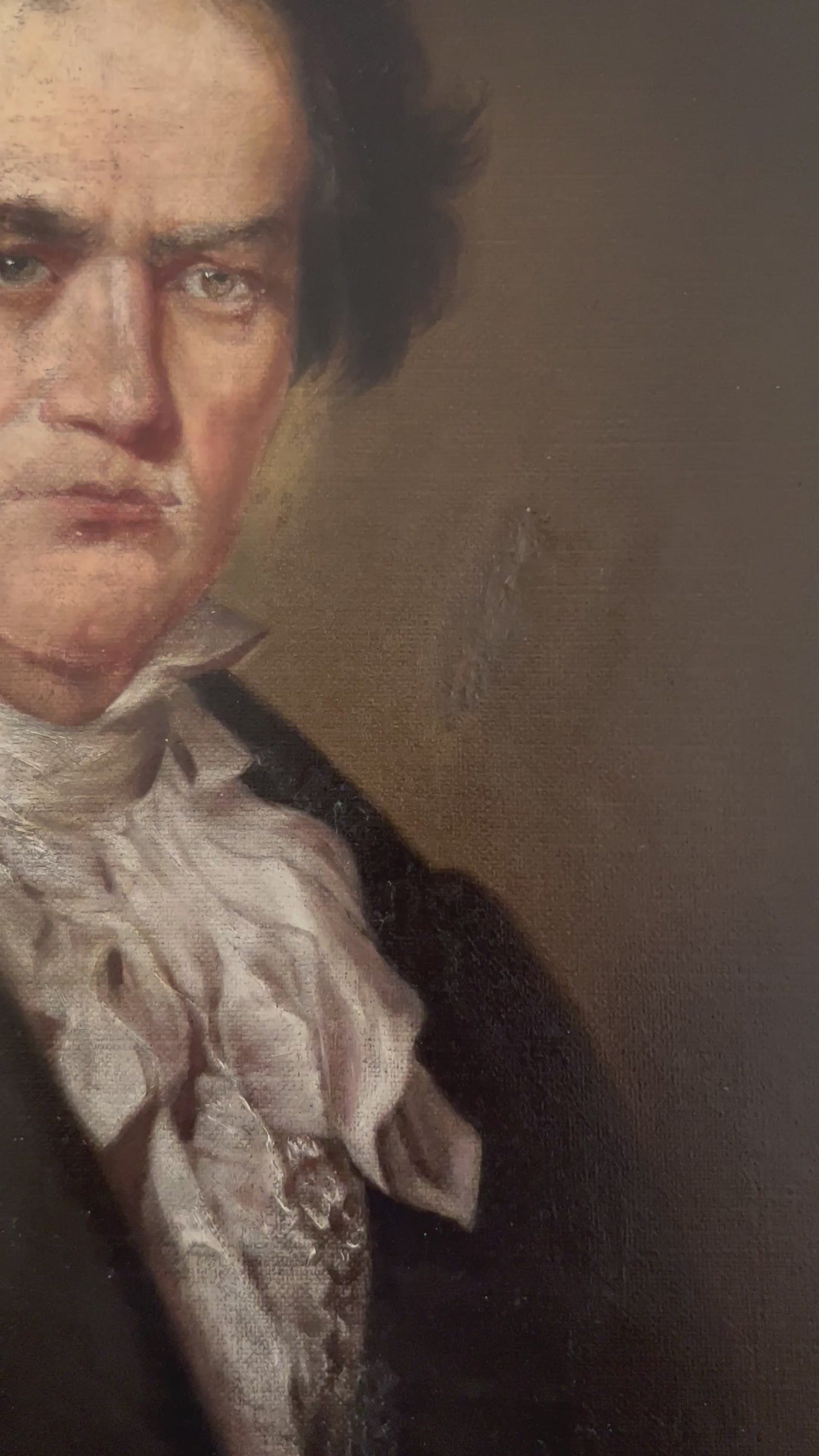 19th Century Oil Painting of Ludwig Van Beethoven